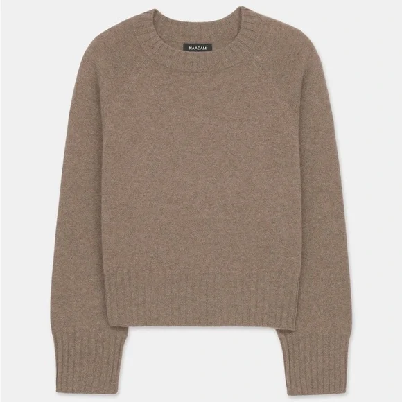Naadam Signature Cashmere Raglan Crewneck Sweater, Size Small - Picture 11 of 11